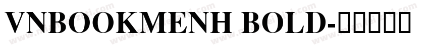 VNBookmenH Bold字体转换